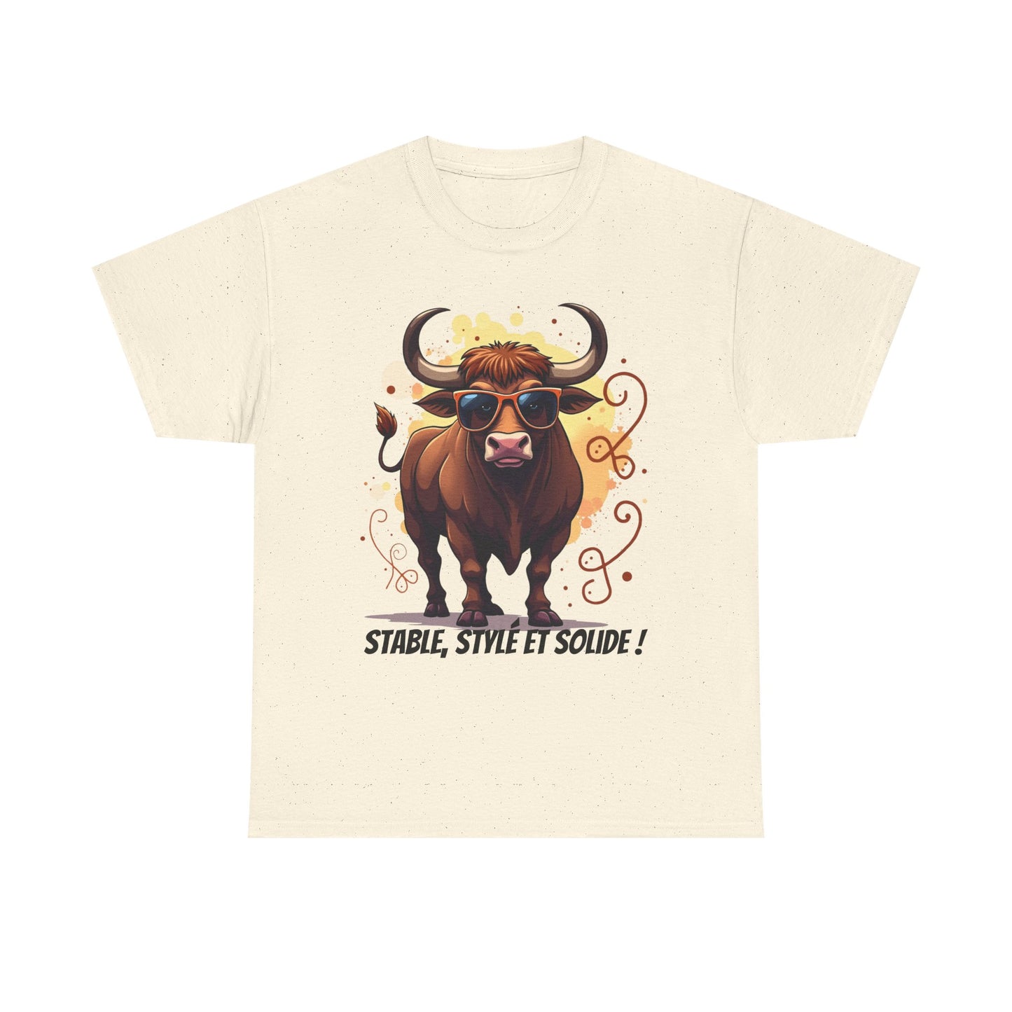 T-shirt Taureau Stable, Stylé et Solide  Cadeau zodiaque streetwear original