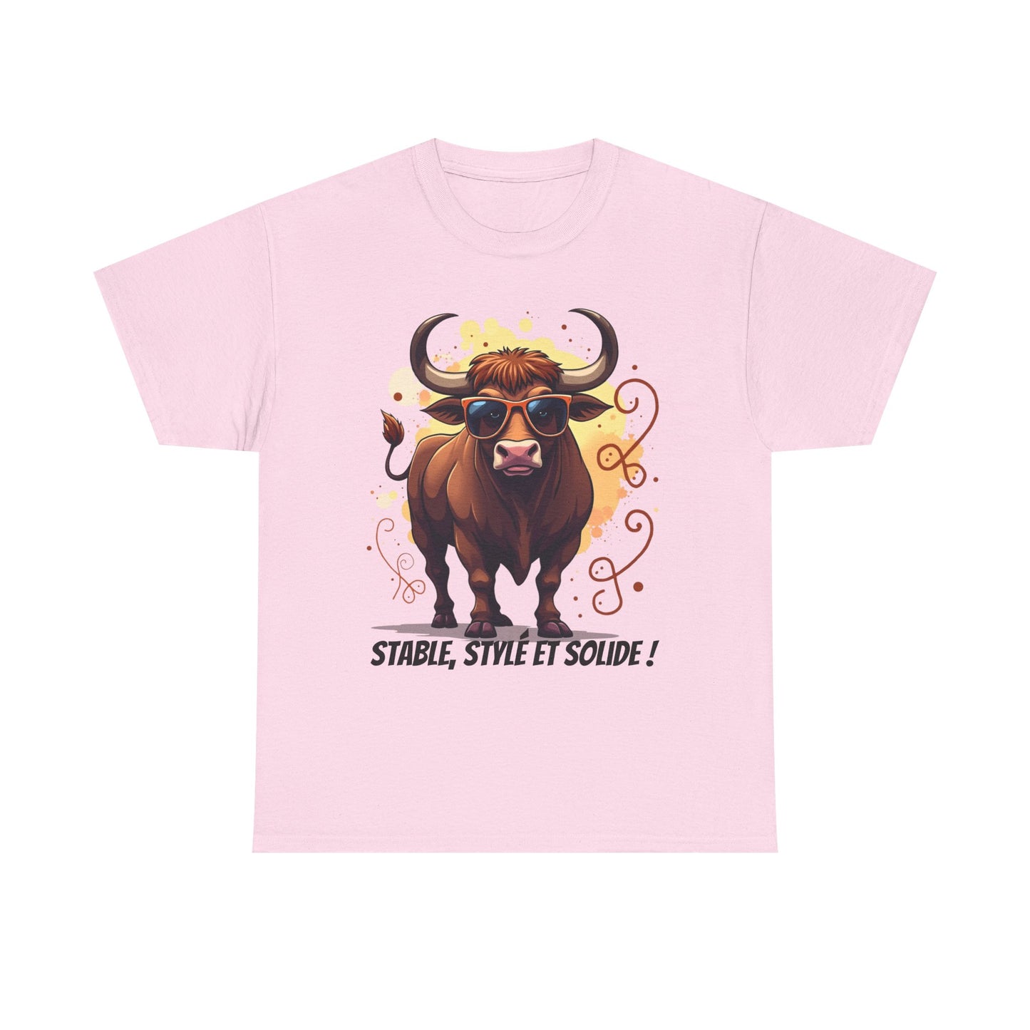 T-shirt Taureau Stable, Stylé et Solide  Cadeau zodiaque streetwear original