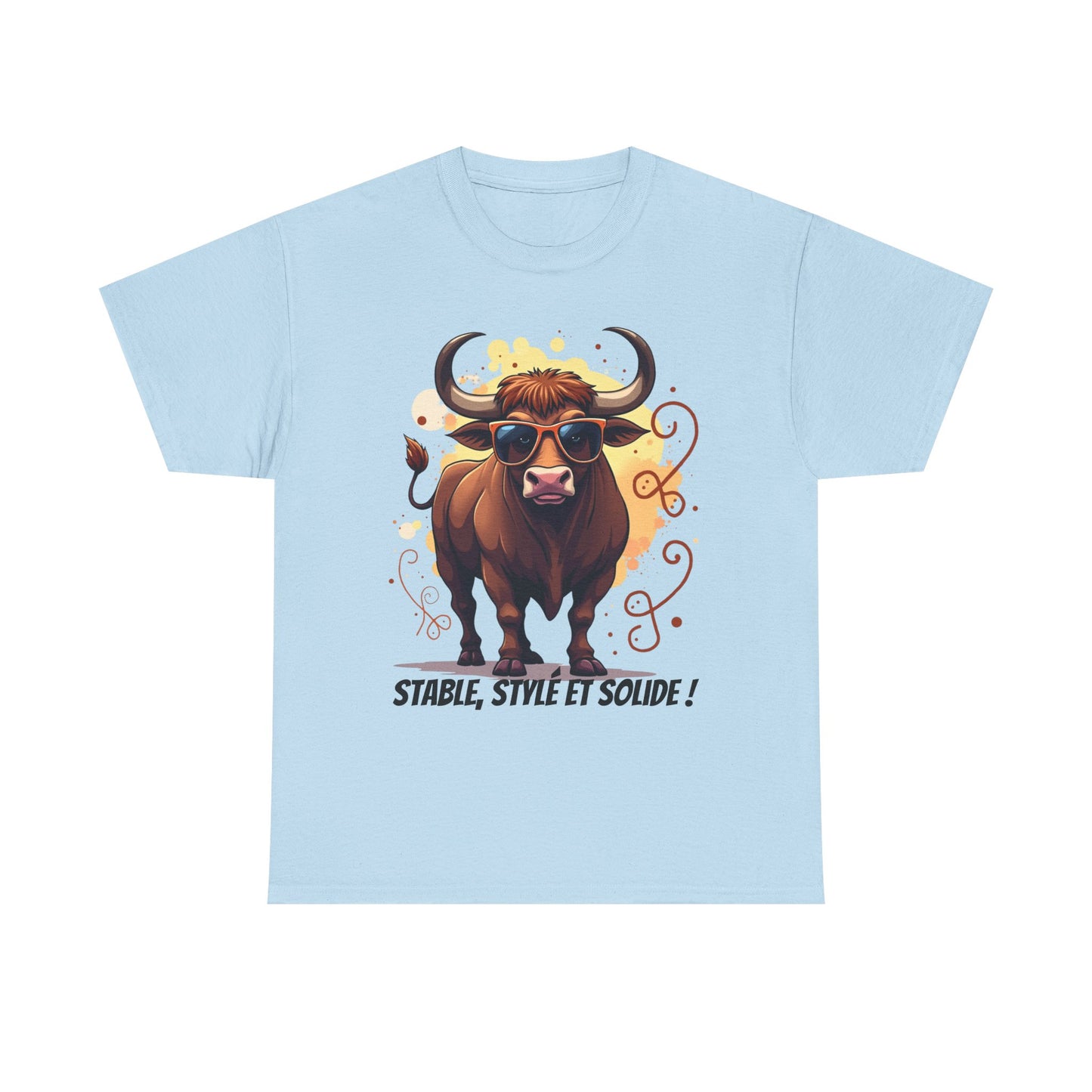 T-shirt Taureau Stable, Stylé et Solide  Cadeau zodiaque streetwear original