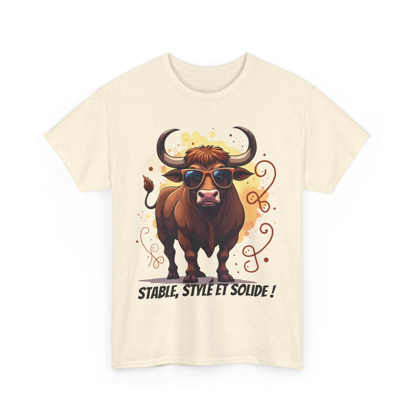 T-shirt Taureau Stable, Stylé et Solide  Cadeau zodiaque streetwear original